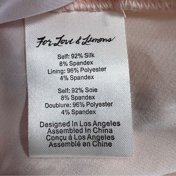 For Love & Lemons Isadora Mini Dress in Blush - Picture 8 of 16